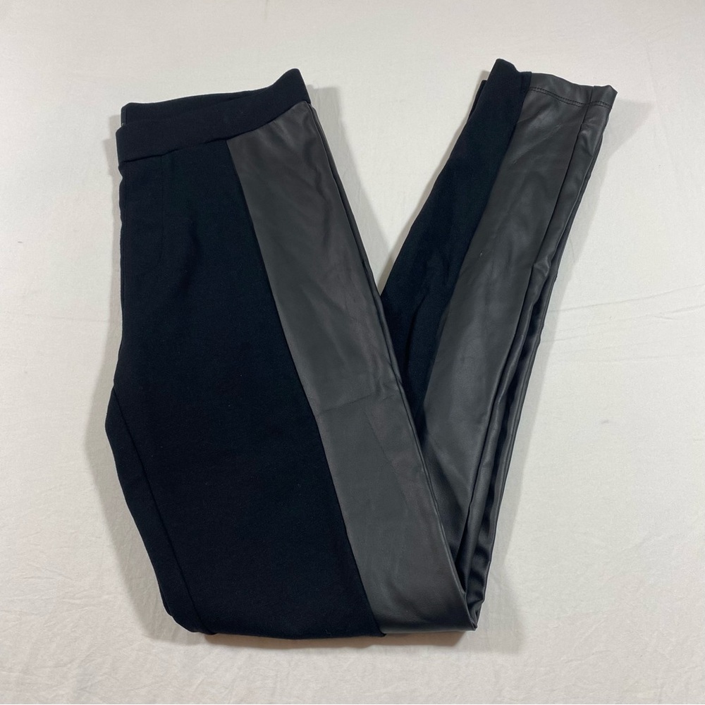 i Jeans by Buffalo Skinny jeans Leggings Faux Leather/ Stretch Fabric Pants LG